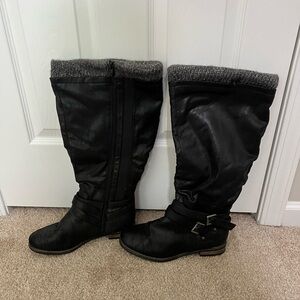 Lane Bryant wide calf new leather boots